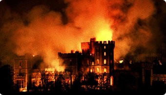 Part of The Queen's 'Annus Horribilis': was the night Windsor Castle went up in smoke.