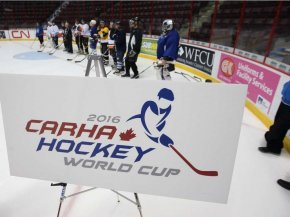 Recreational hockey players are seen at the WFCU Centre during a 2013 news conference announcing that the 2016 CARHA Hockey World Cup will be held in Windsor, Tecumseh and LaSalle. Windsor paid 0, 000 to host the event.