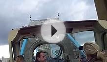 big bus tours going over london tower bridge